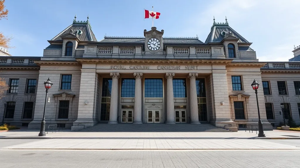 The exterior of the Royal Canadian Mint in Ottawa, historic