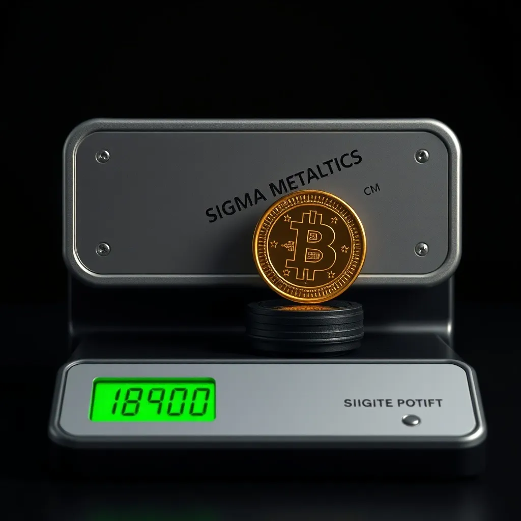 A modern Sigma Metalytics precious metal verifier machine wi